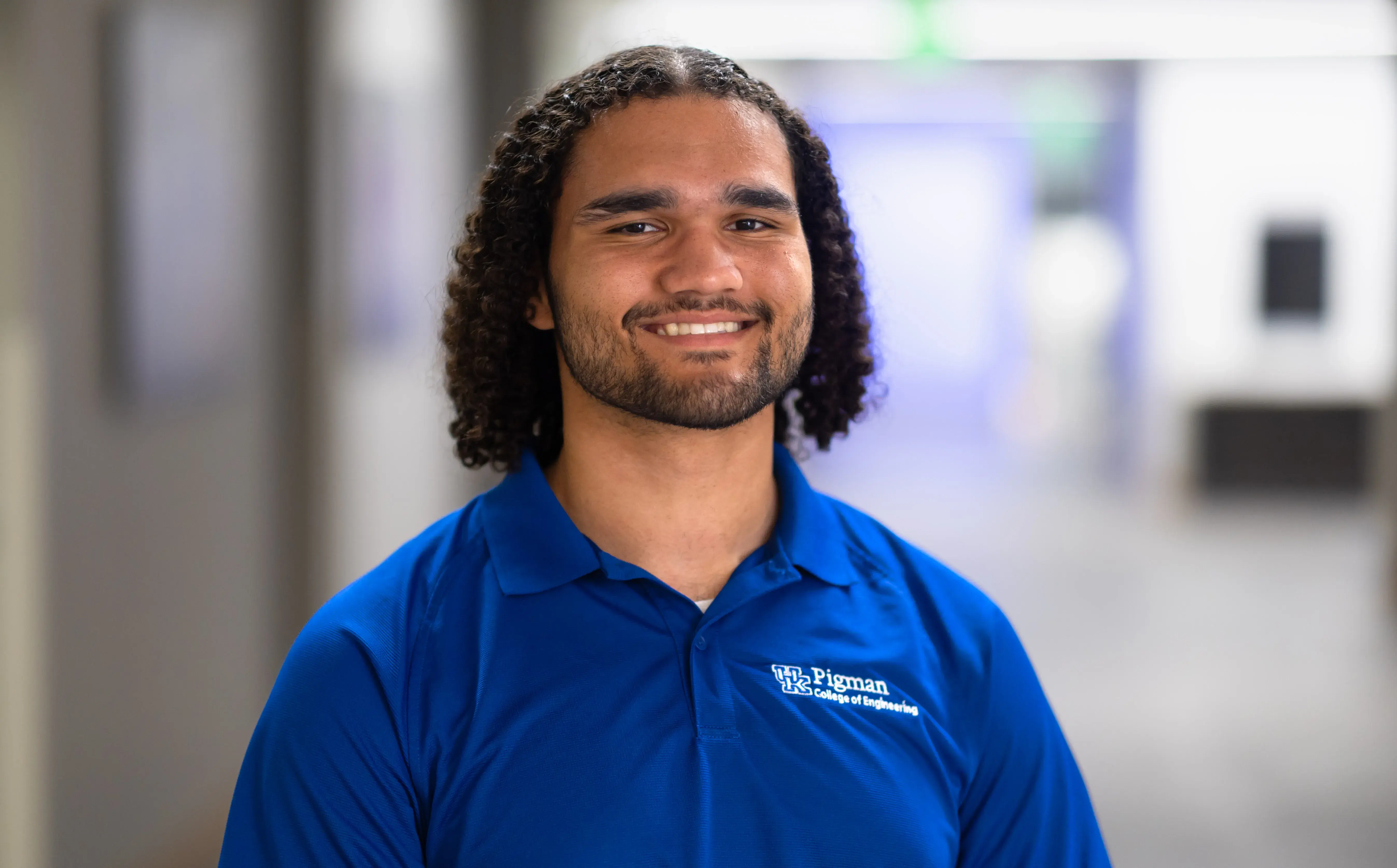 Devin Bester student ambassador headshot in Grehan Building